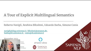 A Tour of Explicit Multilingual Semantics - Tutorial @ AACL 2022