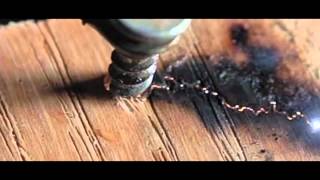 High Voltage Arc Through Wood in Slow Motion