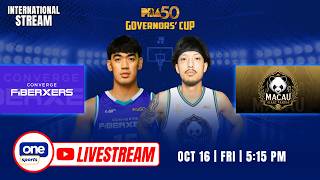 LIVE: CONVERGE vs MACAU | PBA SEASON 50 GOVERNORS’ CUP | OCT 16, 2026 | INTERNATIONAL STREAM
