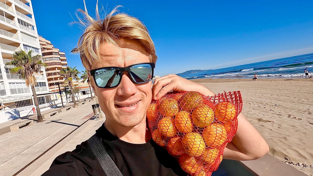 СЕЗОН МАНДАРИНОВ В ИСПАНИИ! Пляж и море в Оропеса-дель-Мар. Погода в ноябре.