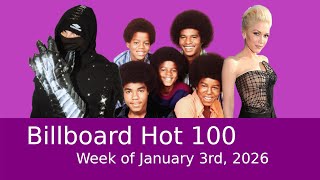 Billboard Hot 100 | Week of January 3rd, 2026 Update