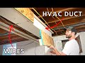 How to Frame around HVAC ducts (or pipes) in a Basement - Easiest Method