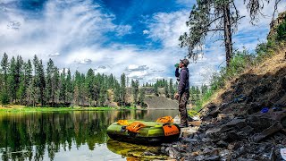 EPIC SOLO Backpack Fishing Adventure - Multispecies Fishing (Delicious Crappie Catch Clean Cook)