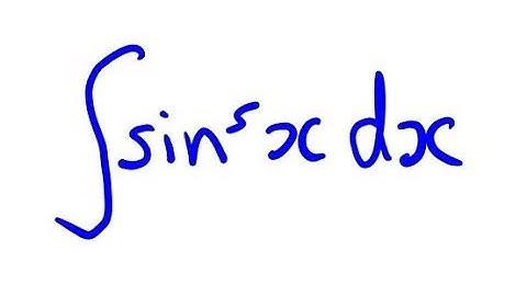Integrate ( sin x )^5 by u-substitution
