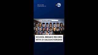 New York school breaks record with 21 valedictorians