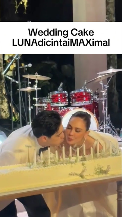 Wedding Cake Luna Maya dan Maxime Bouttier #lunamaya #maximebouttier