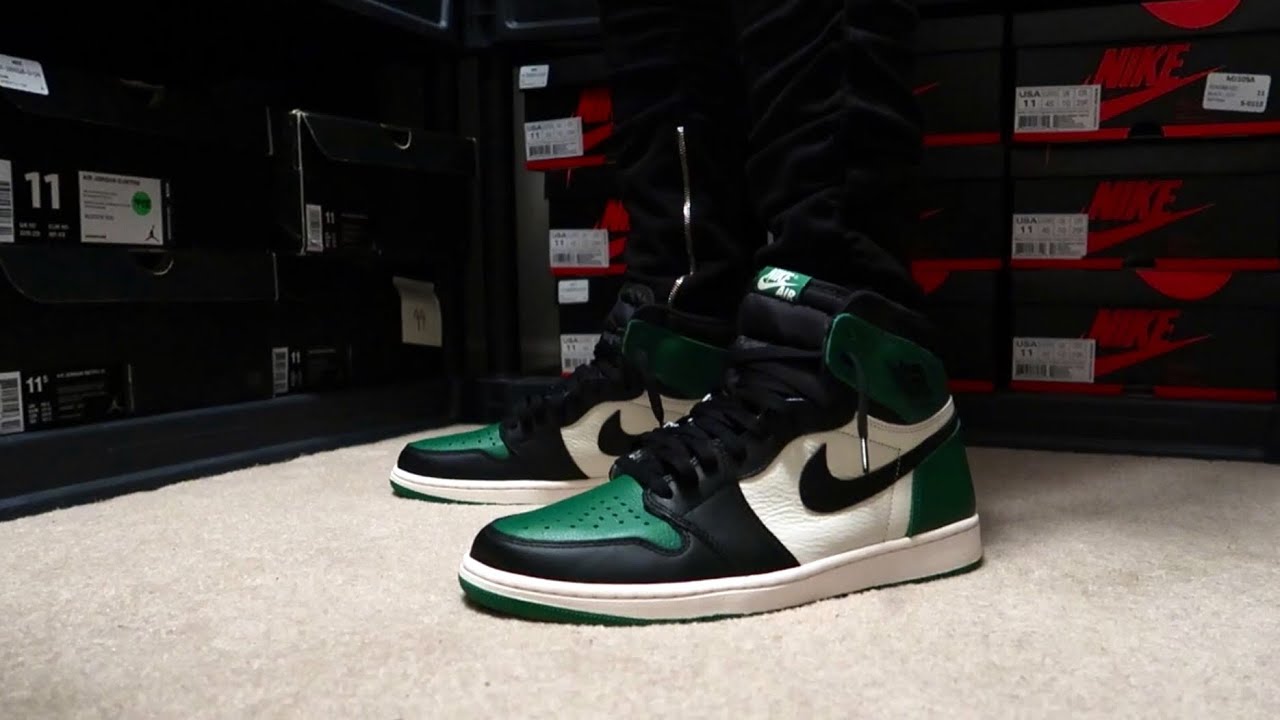 THE BEST JORDAN 1 OF THE YEAR?? AIR JORDAN 1 PINE GREEN ON FEET!!!