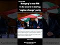 Hungary's new PM to be sworn in during 'regime change' party #shorts #news #youtubeshorts #viral