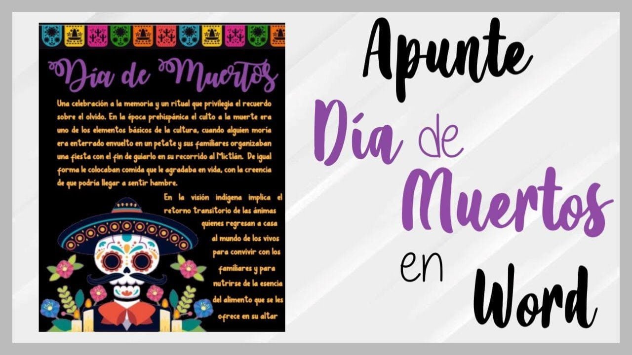 Apunte de Día de Muertos en Word | Muy rápido de hacer - YouTube