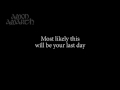 Amon Amarth - One against all HD Lyrics