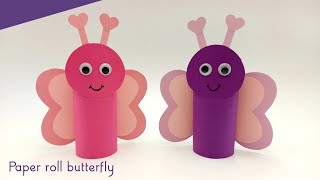 How To Make Paper Roll Butterfly For Kids | Easy Paper Crafts | Kids Craft Ideas | 5 Minute Crafts