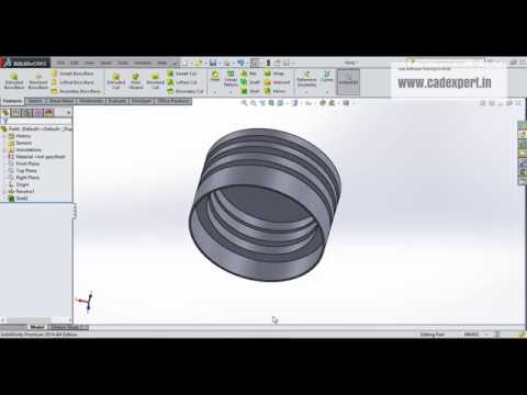 SolidWorks Tutorials in Hindi "SHELL"