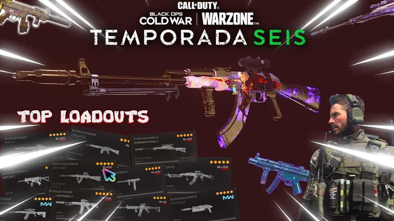 Las 10 MEJORES CLASES para la TEMPORADA 6 de WARZONE - YouTube