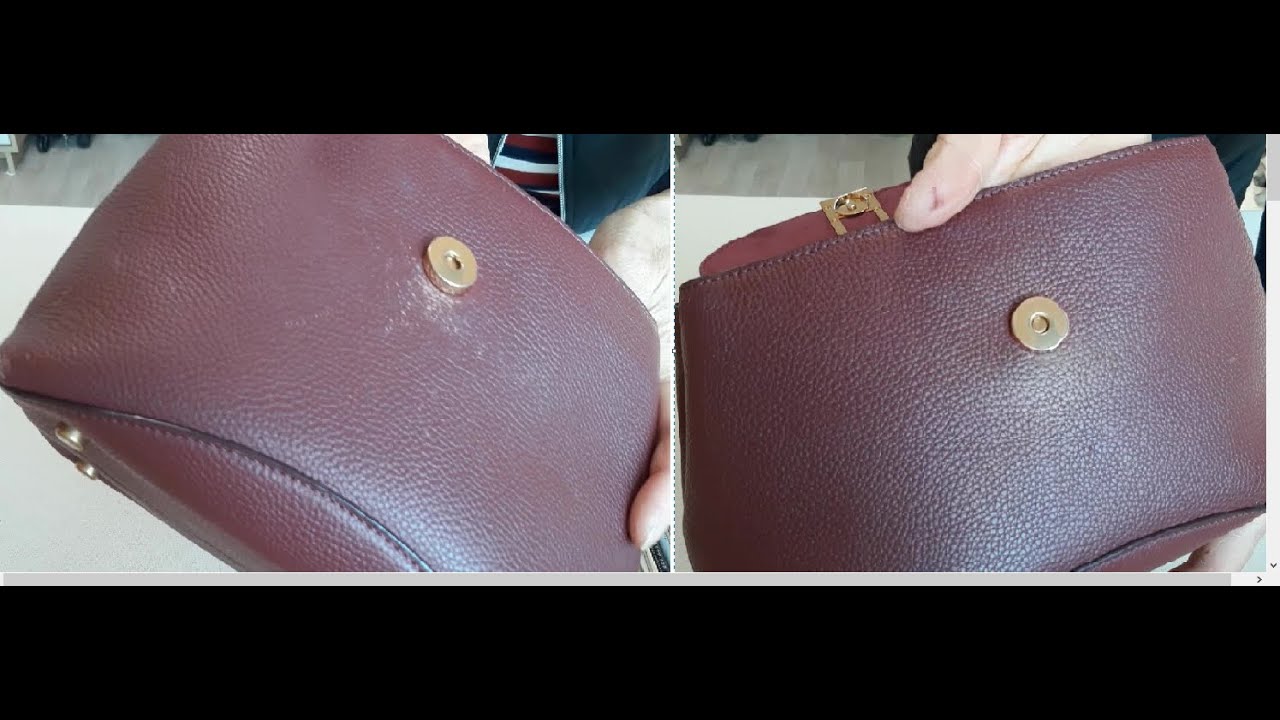 가죽 가방 스크레치 난 것 수선 하는 법 How to mend a scratched bag. YouTube