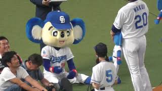 ドアラ激怒&amp;観客は爆笑!!涌井投手のヒーローインタビュー 2023.06.25 プロ野球 中日ドラゴンズvsヤクルトスワローズ