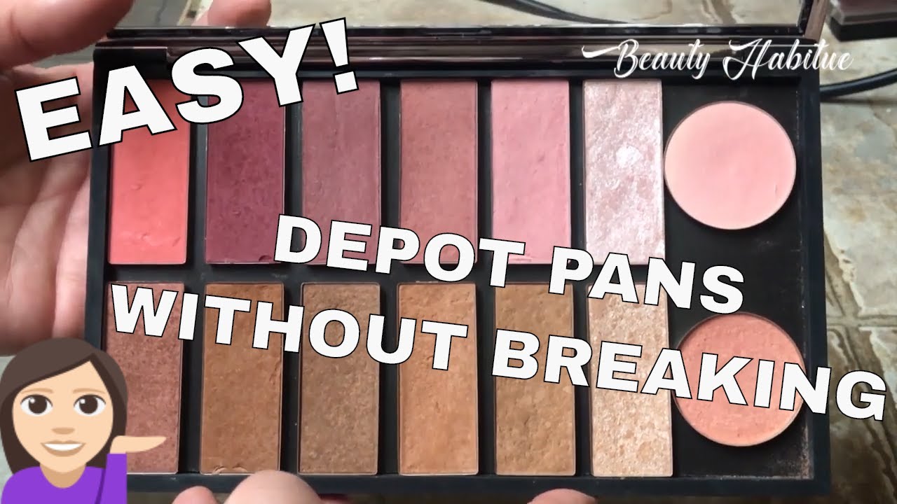 How to Depot Makeup Pans อย่างปลอดภัยโดยไม่ทำลายพวกเขา | Viseart Blush Palette Depotting