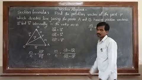 Vector Algebra Part-7 || Section formula ||