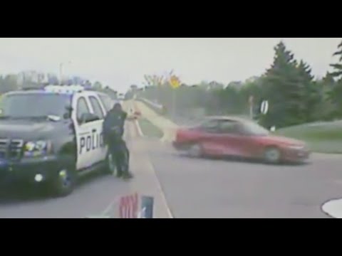 Crazy End To Police Chase - YouTube