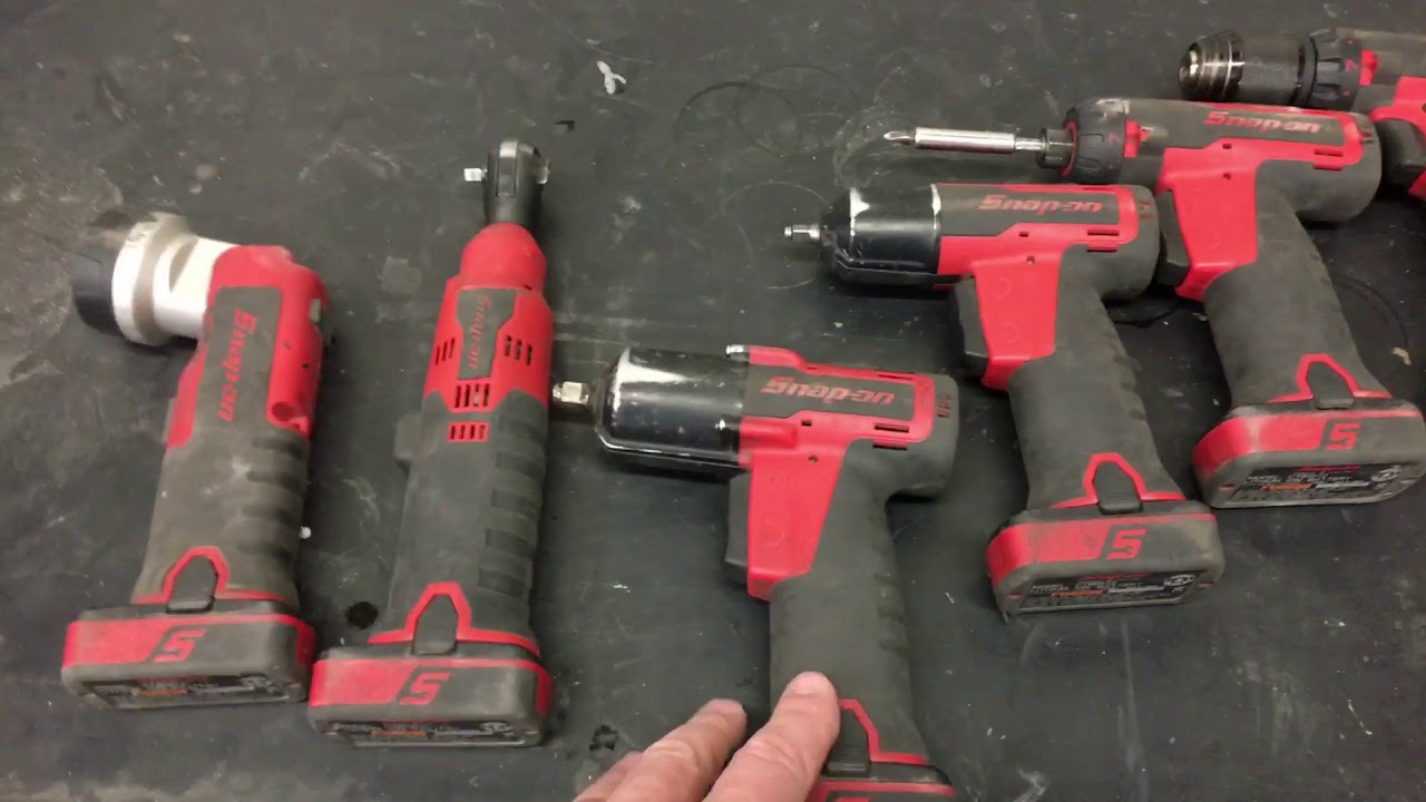 Auto body shop tools, Snap On cordless - YouTube