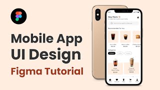 Figma Mobile App UI Design Tutorial: A Coffee Cafe Mobile App UI Design Part 3 screenshot 4