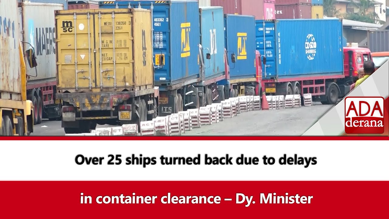 Over 25 ships turned back due to delays in container clearance – Dy ...