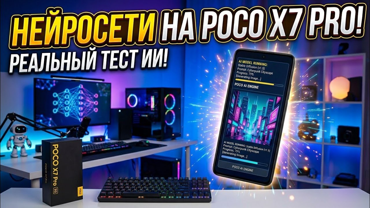 Запуск нейросетей на телефоне POCO X7 PRO 