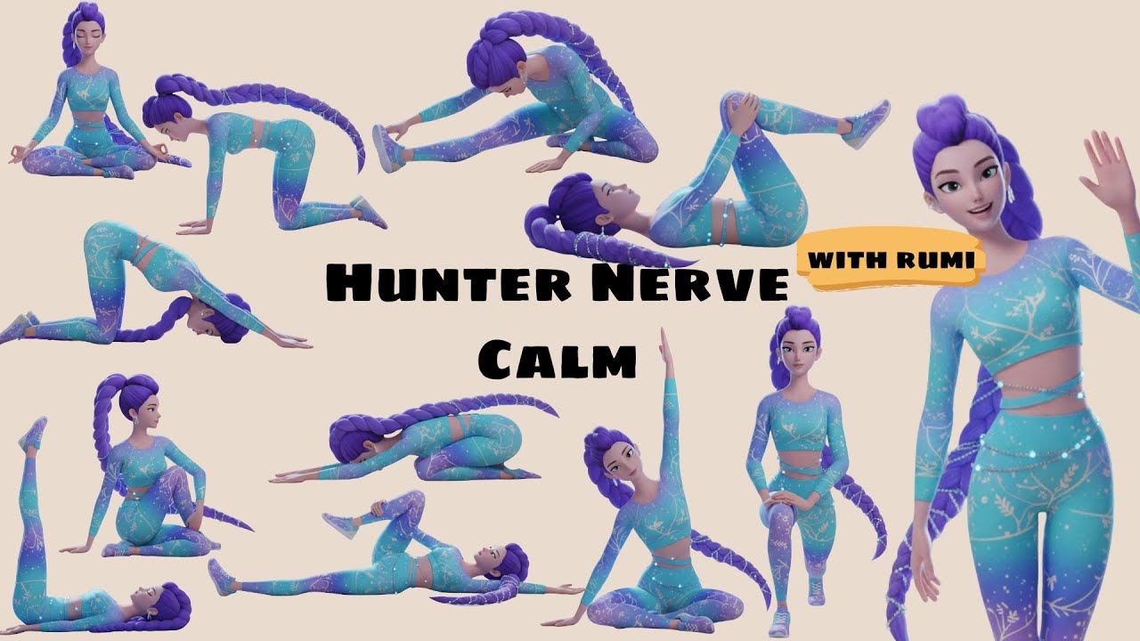 Rumi Hunter Nerve Calm | Nervous System Reset Yoga | Gentle Night Flow for Stress & Overthinking