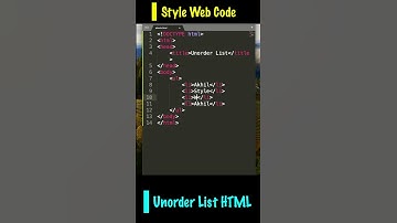 Unordered List in HTML #shorts  #coding #htmltutorial #codecademy #html #programmingtutorial #python