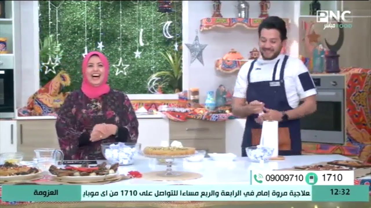 الشيف فاطمة أبو حاتي والشيف محمد حامد يتعرضان لموقف كوميدي محرج على الهواء! 😂😂