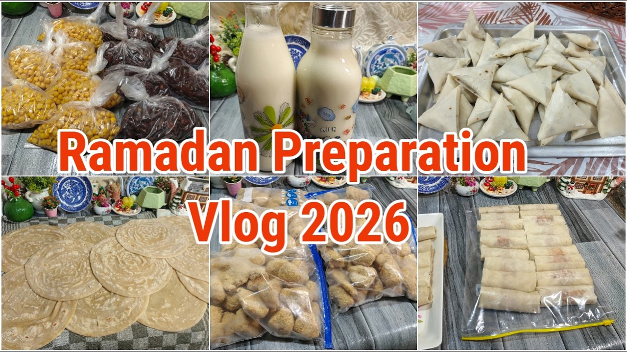 Ramadan Preparation Vlog 2026 Ideas To Save Time In Ramzan😍How to Make & Store For Iftar Recipes
