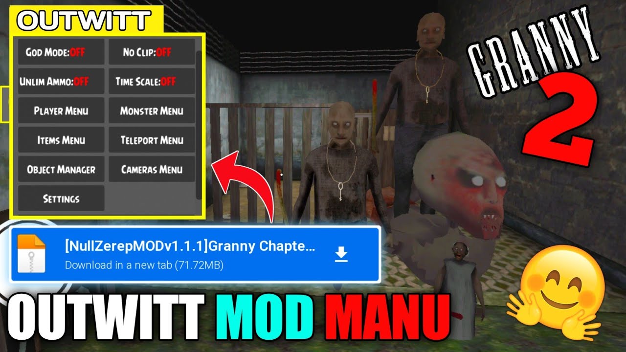 Granny: Chapter Two Ver. 1.2.1 MOD MENU, GOD MODE