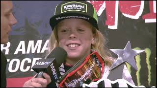 2017 Junior Arenacross 85cc Limited (9-11) Lazy E Arena in Guthrie - Main Event