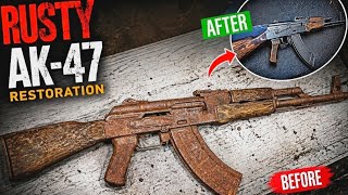 Restoration of a Rusty AK 47 Full Restoration Process#restoration #ak47 #rustremoval #gunrestoration