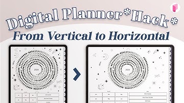 How to change from Vertical to Horizontal Digital Planner **Hack**