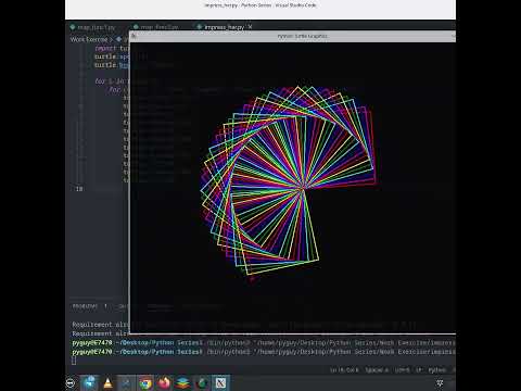 Python turtle program.