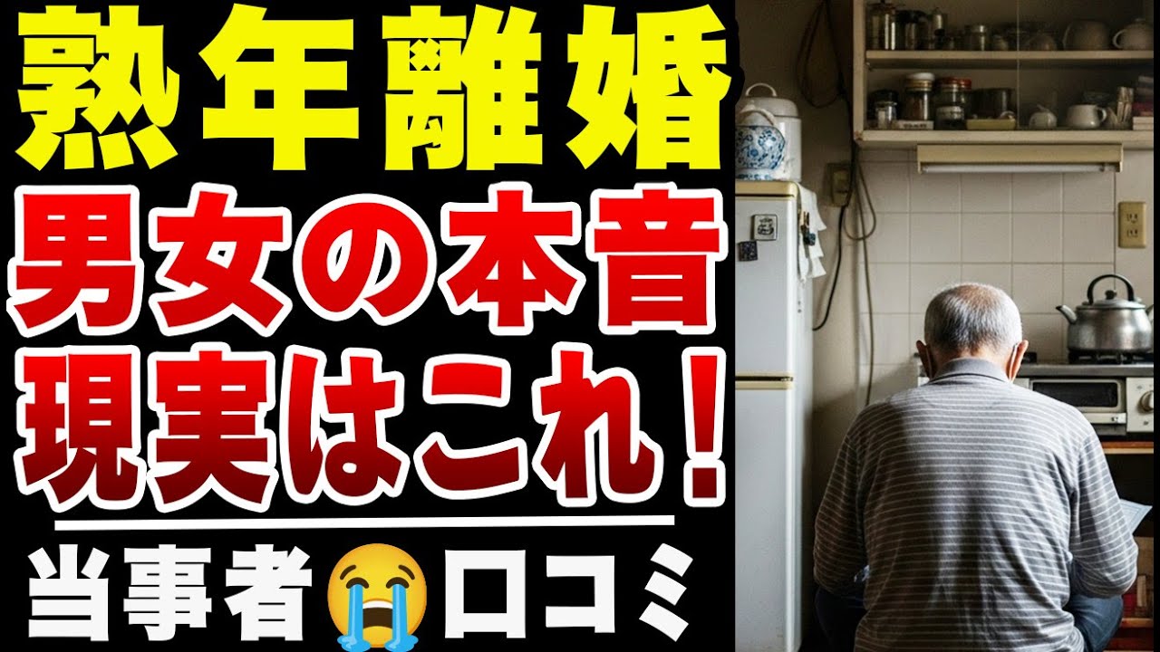 【シニアの口コミ】　熟年離婚の決定的瞬間　行動と言動に涙が止まらない！虚しさ、悲しさ、口コミ20選紹介します