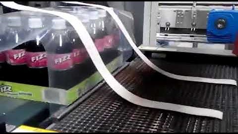 Automatic carton tray packer+PE film shrink wrapper machine