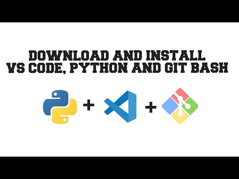 4. Chapter 1 | Download and install VS CODE, PYTHON 3, GIT BASH | (2024 ...