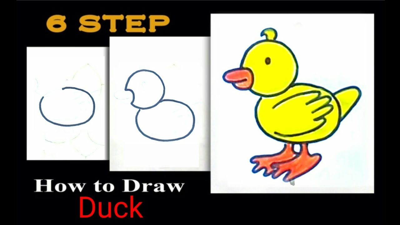 How to draw duck/ how to draw duck easy/ how to draw duck step by step