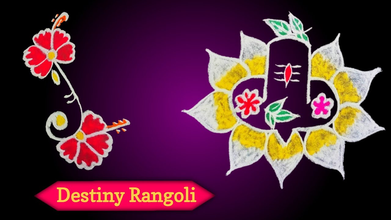 easy 2 devotional rangoli kolam | dhanurmasam muggulu|new year 2024 ...