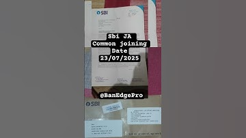 Sbi clerk joining date 2025 | Sbi clerk 2025 #ytshorts #motivation #sbiclerk2025 #sbiclerk #ibps