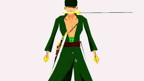 MdlVis Zoro Animation WarCraft 3 Model