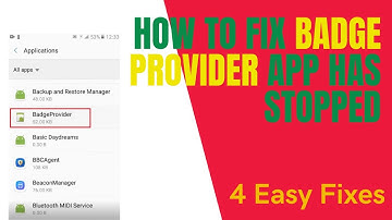 How To Fix Unfortunately Badge Provider App Has Stopped Error