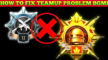 HOW TO FIX TEAM UP PROBLEM IN BGMI | INCOMPATIBLE TIER CANNOT TEAM UP PROBLEM FIX