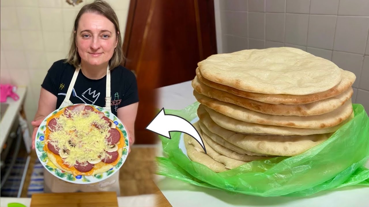 Pizza que aprendi com minha Prima na Minha Viagem a Ucrania 