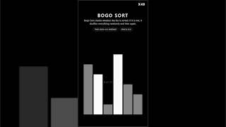 Bogo Sort #coding #adhd