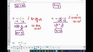 Algebra Lesson 2 2 Solving Two-Step Equations