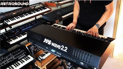 PPG wave 2.2 Synthesizer + Waveterm A (1982) "Melancholic" movie soundtrack style