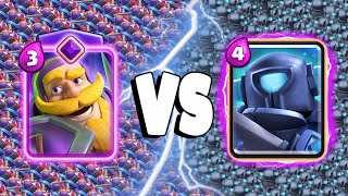 EVOLVED KNIGHT Vs MINI PEKKA - Clash Royale Battle