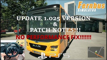 FERNBUS SIMULATOR PS5 I UPDATE VERSION 1.025 I MANS LION COACH ! (Steering wheel gameplay )